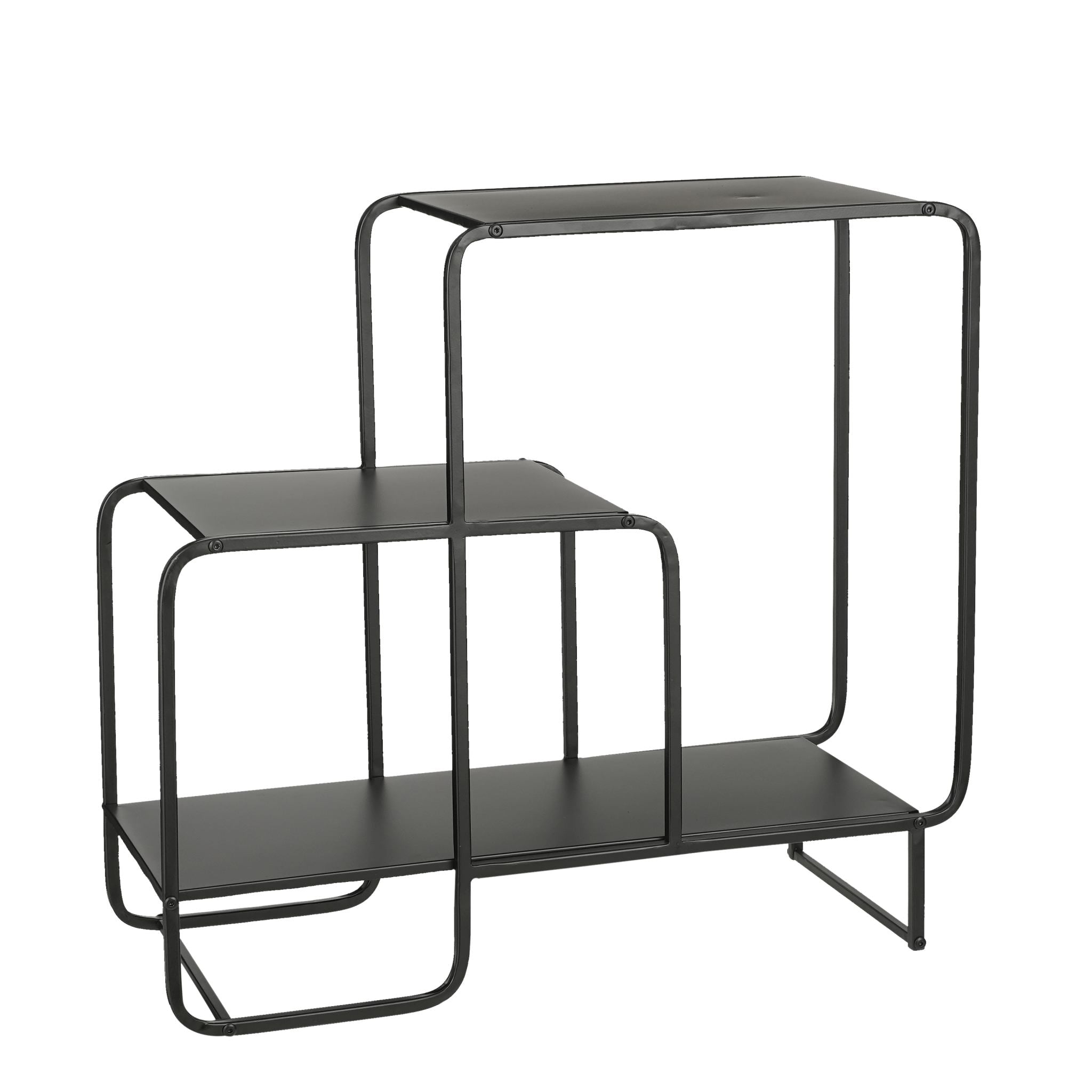 Mica Decorations Bijzettafel Jules - 70x30x76 cm - Ijzer - Zwart