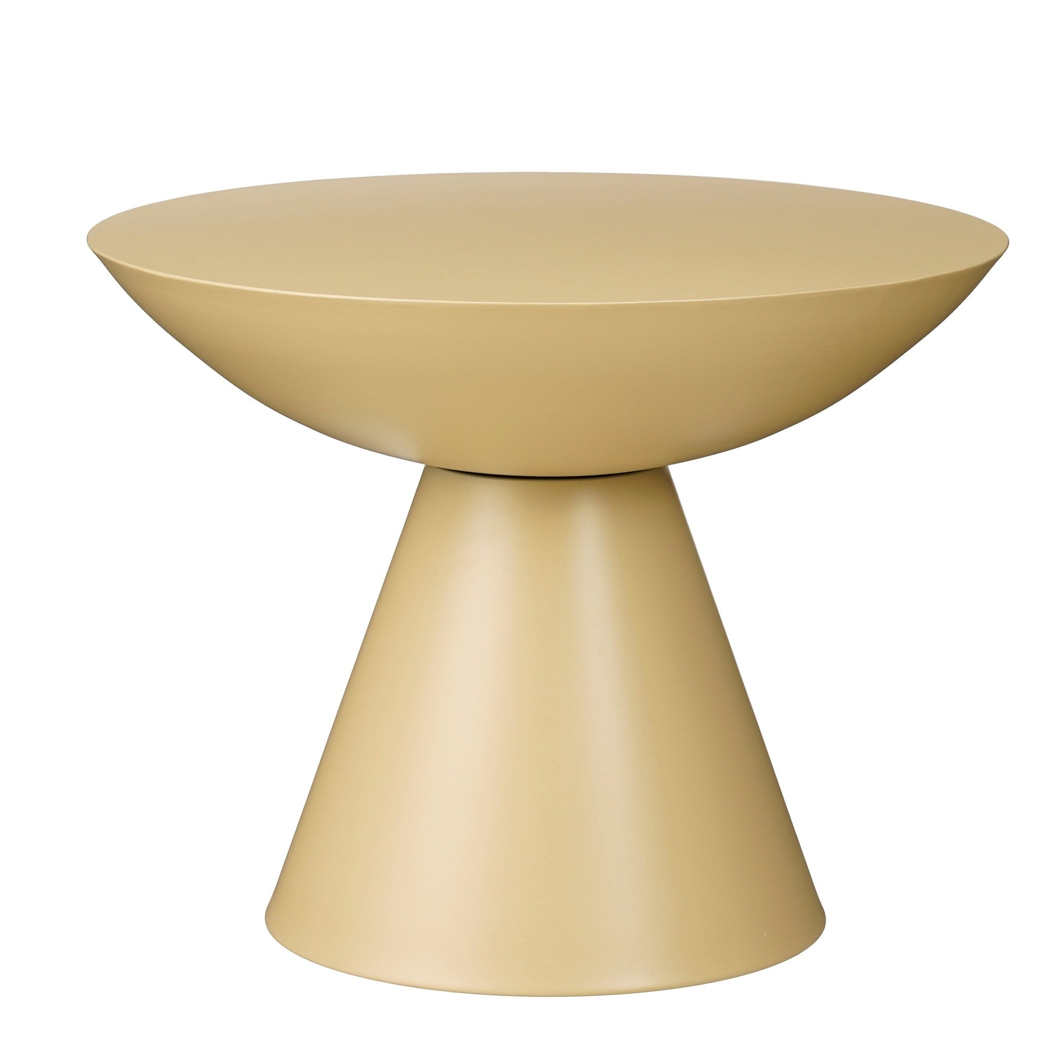 Mica Decorations Salontafel Celise - 59x59x44 cm - Ijzer - Beige