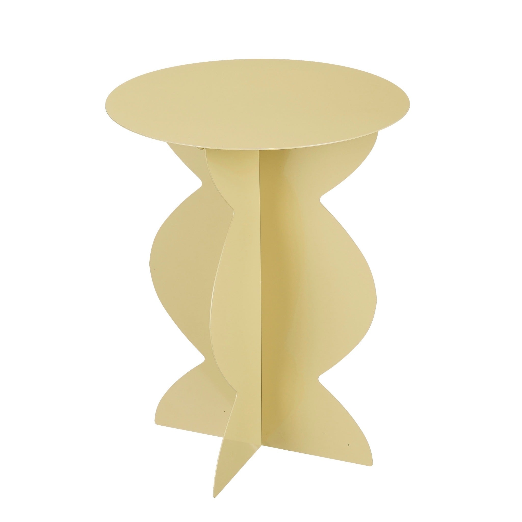 Mica Decorations Bijzettafel Rafi - 40x40x50 cm - Ijzer - Beige