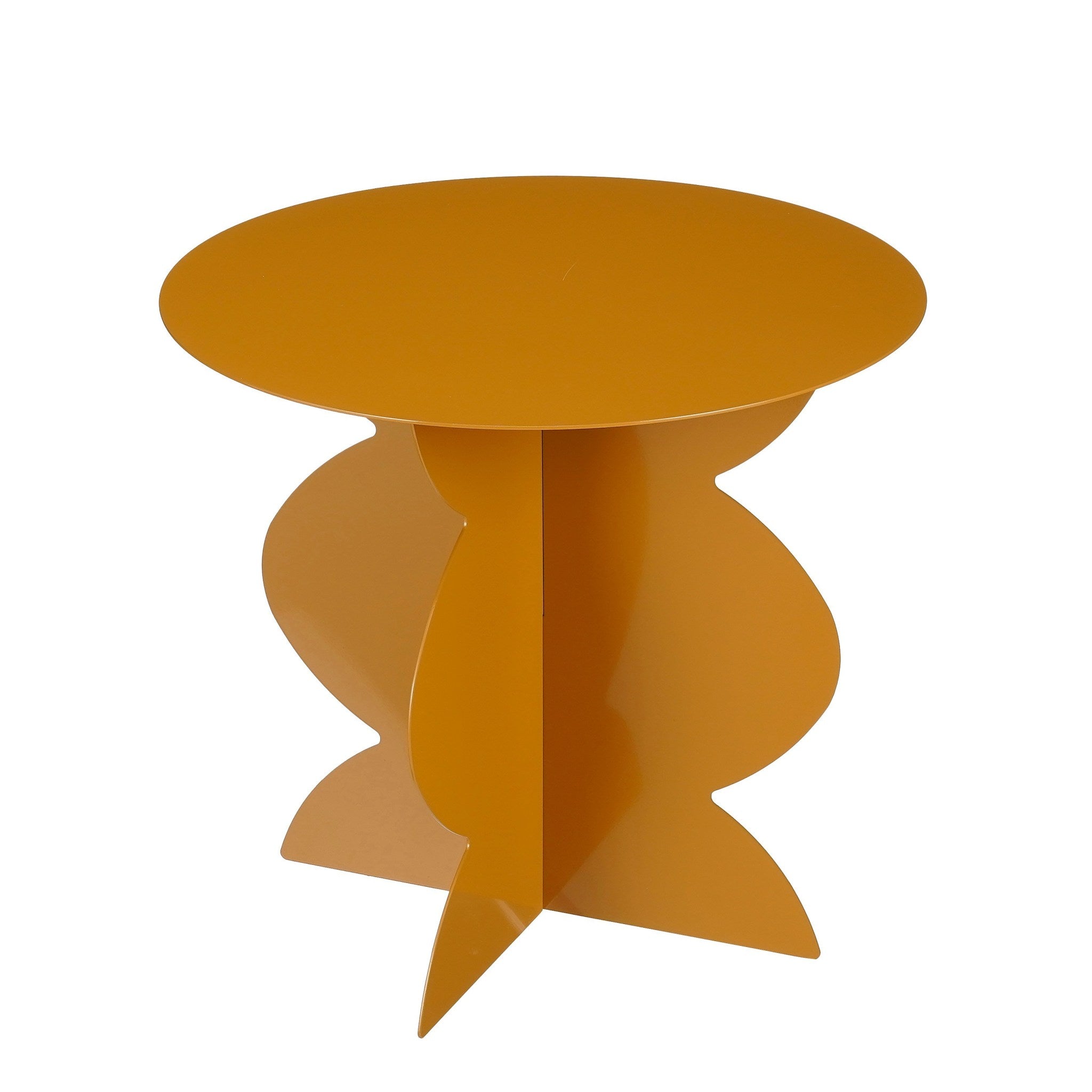 Mica Decorations Bijzettafel Rafi - 45x45x40 cm - Ijzer - Bruin