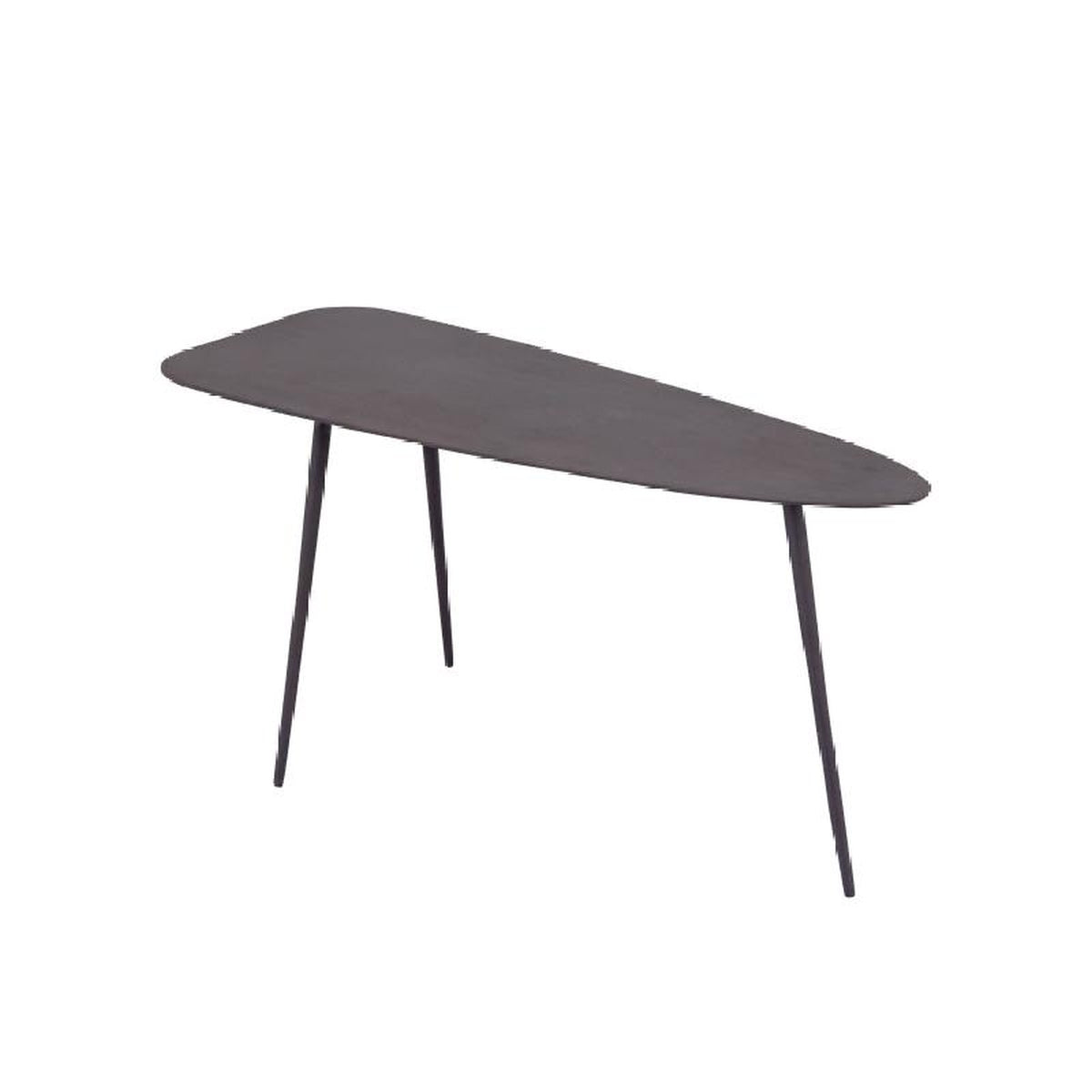 PTMD Bijzettafel Melvy - 76x33x39 cm - Aluminium - Paars
