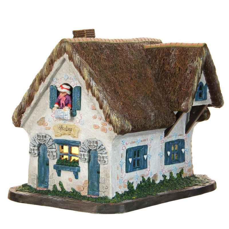 Efteling Huis van Vrouw Holle Kerstdorp - 19x14x16 cm - Porselein