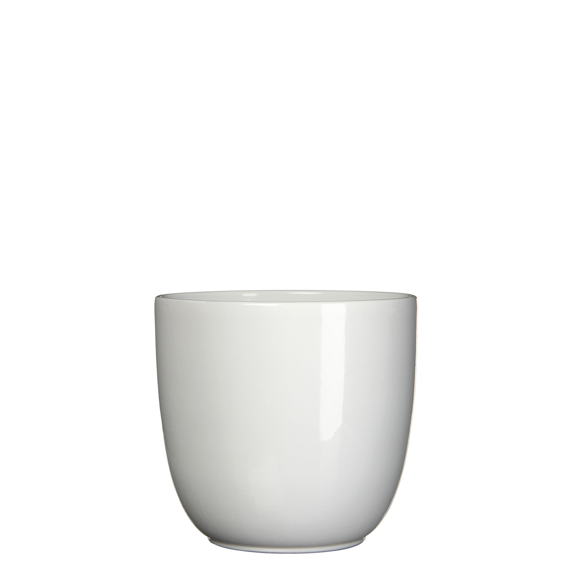 Mica Decorations Bloempot Tusca - 17x17x16 cm - Keramiek - Wit