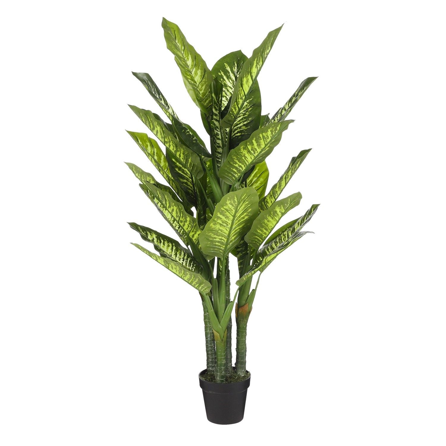 Mica Decorations Pachira Kunstplant - H60xØ60 cm - Plastic pot - Groen