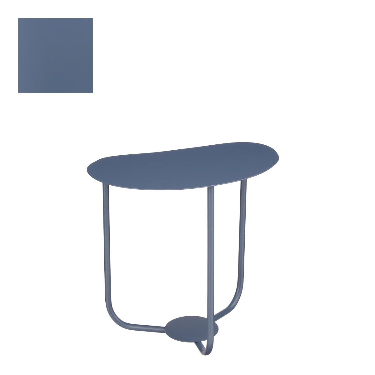 Mica Decorations Modera Bijzettafel - 40x25x38 cm - Ijzer - Blauw