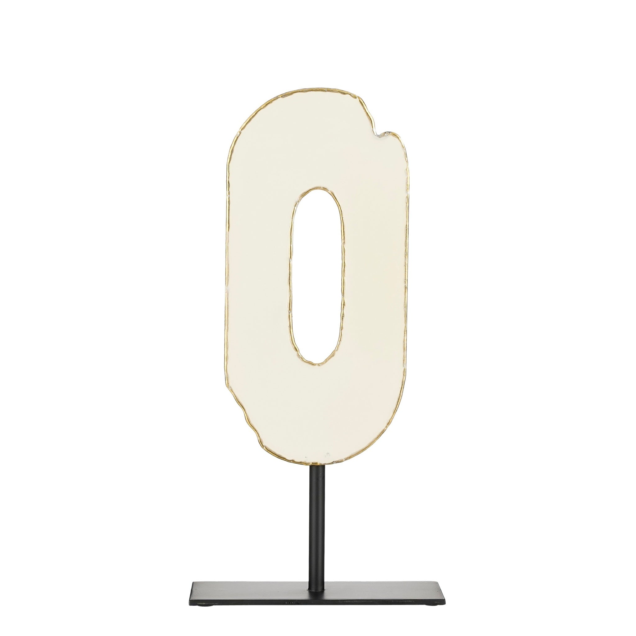 Mica Decorations Decoratieve Object Ornament - 20x10x40 cm - Ijzer - Creme