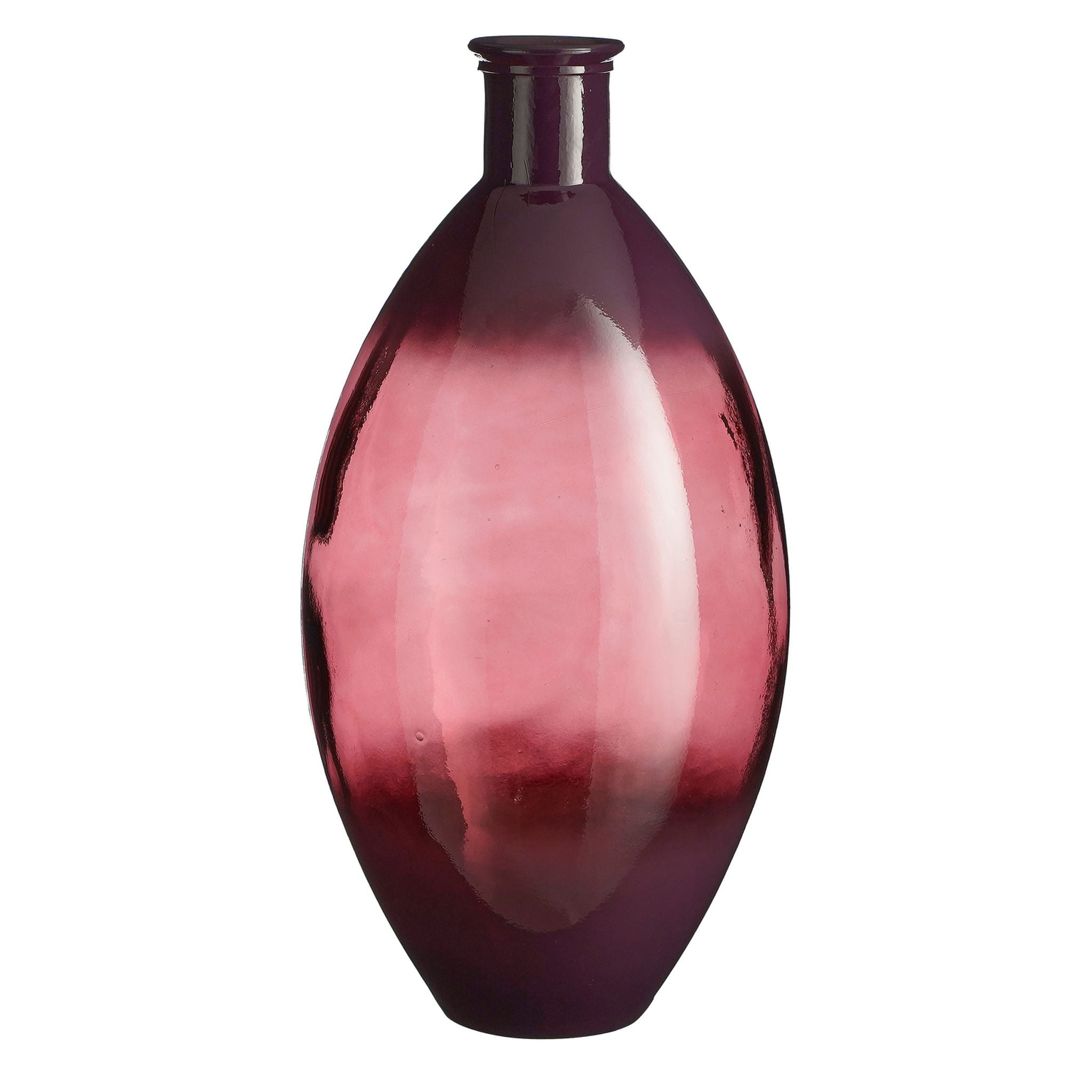 Mica Decorations Vaas Bolero - 29x29x59 cm - Gerecycled Glas - Terra