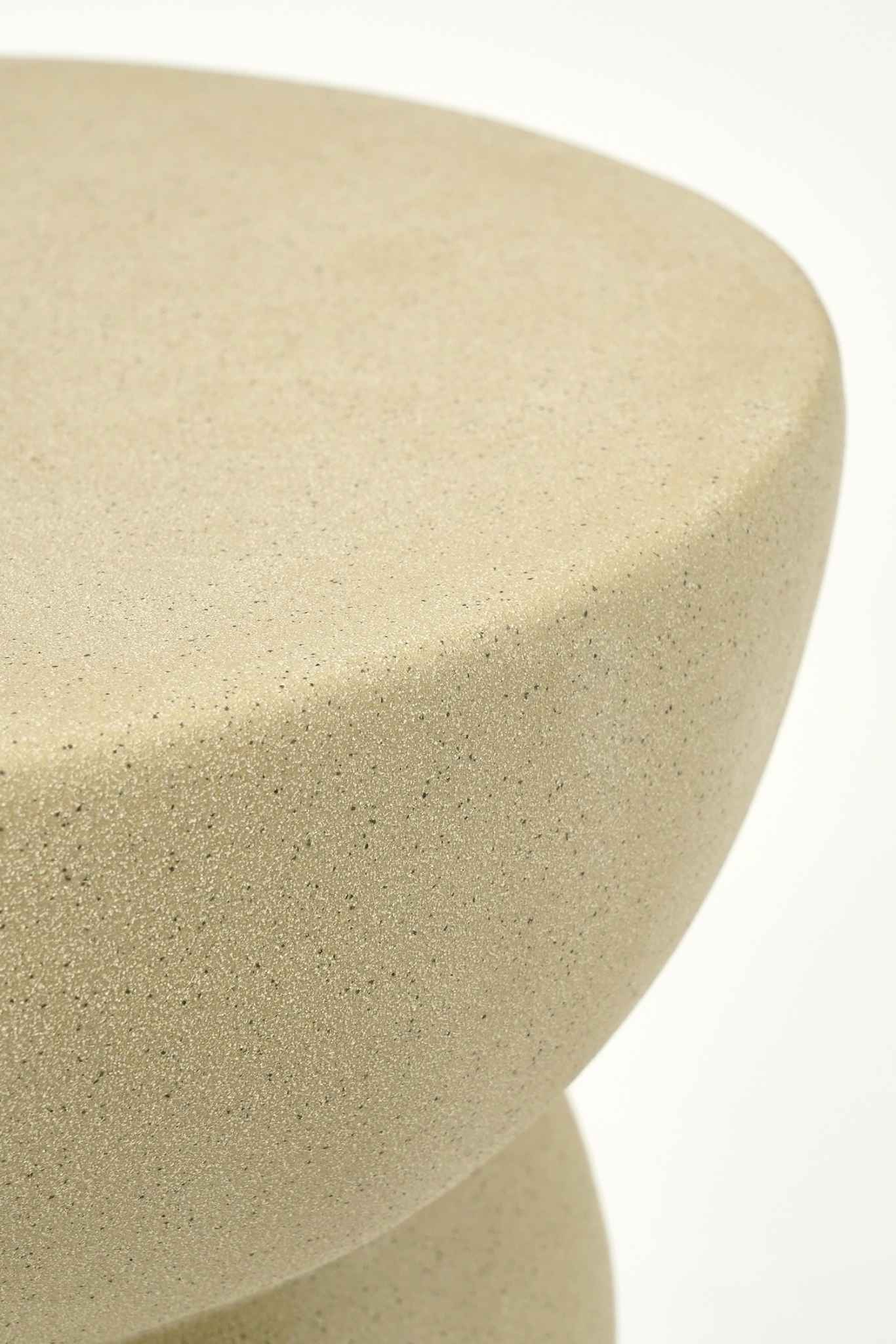 Mica Decorations Bijzettafel Screw - 29x29x40.5 cm - Keramiek - Beige