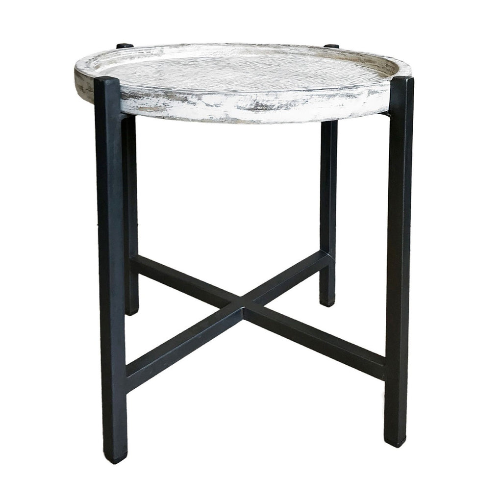 SVJ Bijzettafel Omaha - 46x46x45 cm - Metaal - Zilver