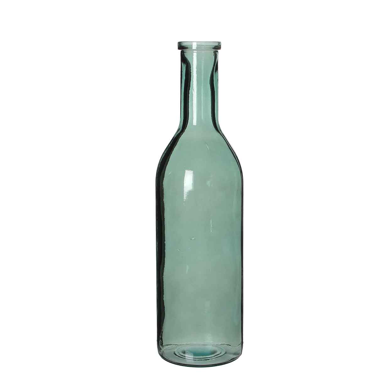 Mica Decorations rioja glazen fles grijs maat in cm: 50 x 15