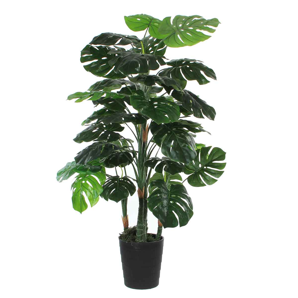 Mica Decorations Monstera Kunstplant - H130 x Ø80 cm - Groen