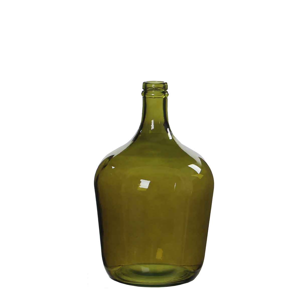 Mica Decorations diego glazen fles groen maat in cm: 30 x 18