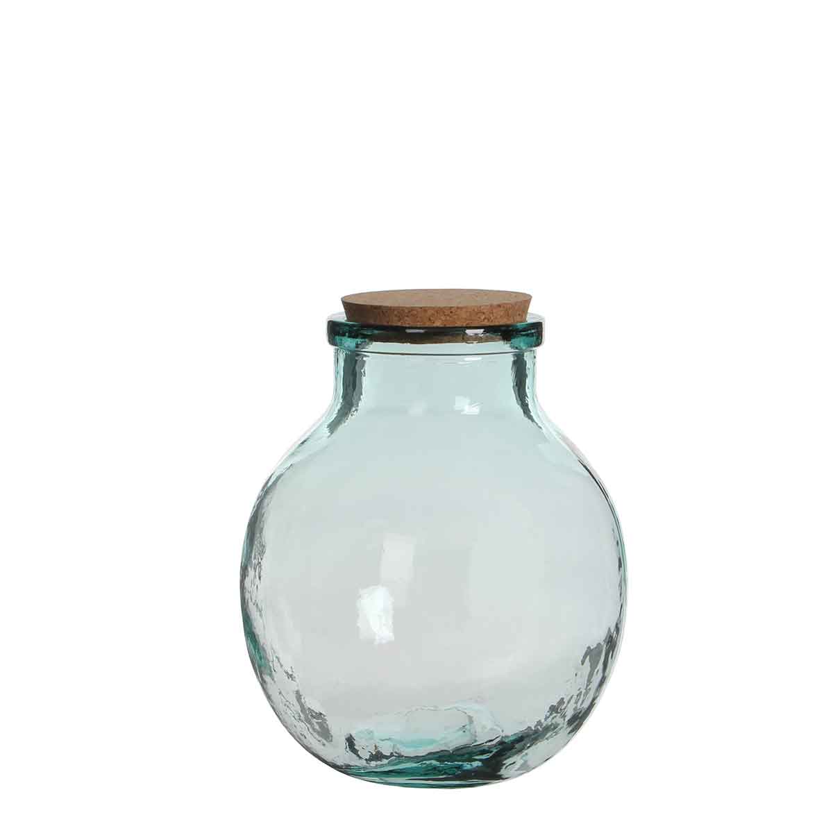 Mica Decorations Olly Vaas - H25 x Ø21 cm - Glas - Transparant