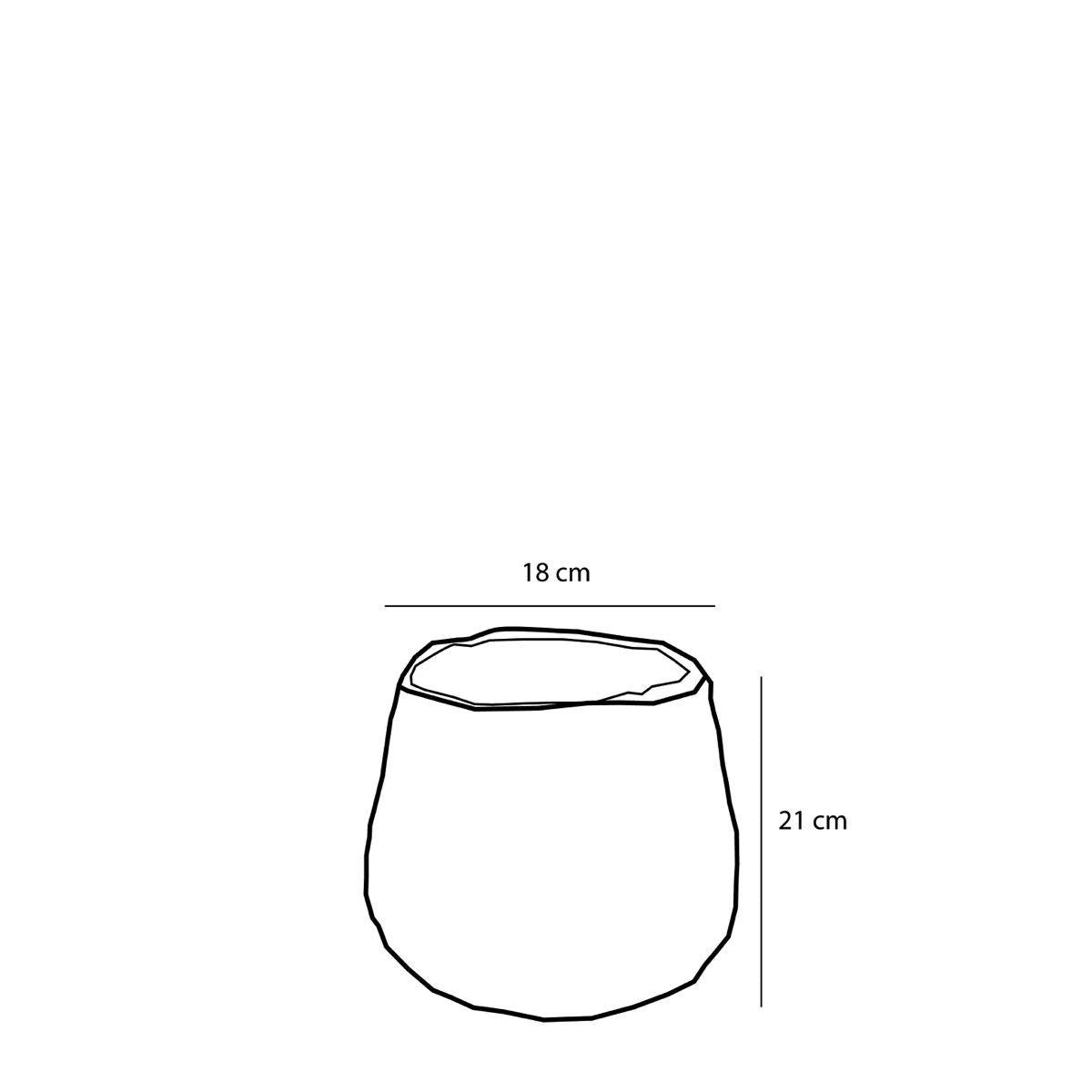 Mica Decorations ronde mand lichtbruin set van 3 grootste - 31x30