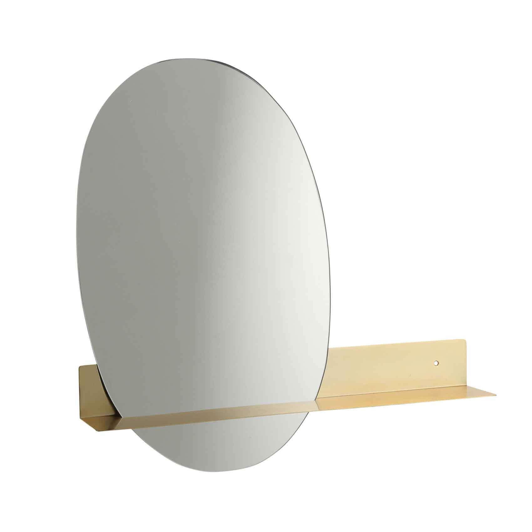Mica Decorations lausanne spiegel goud maat in cm: 58 x 8 x 57