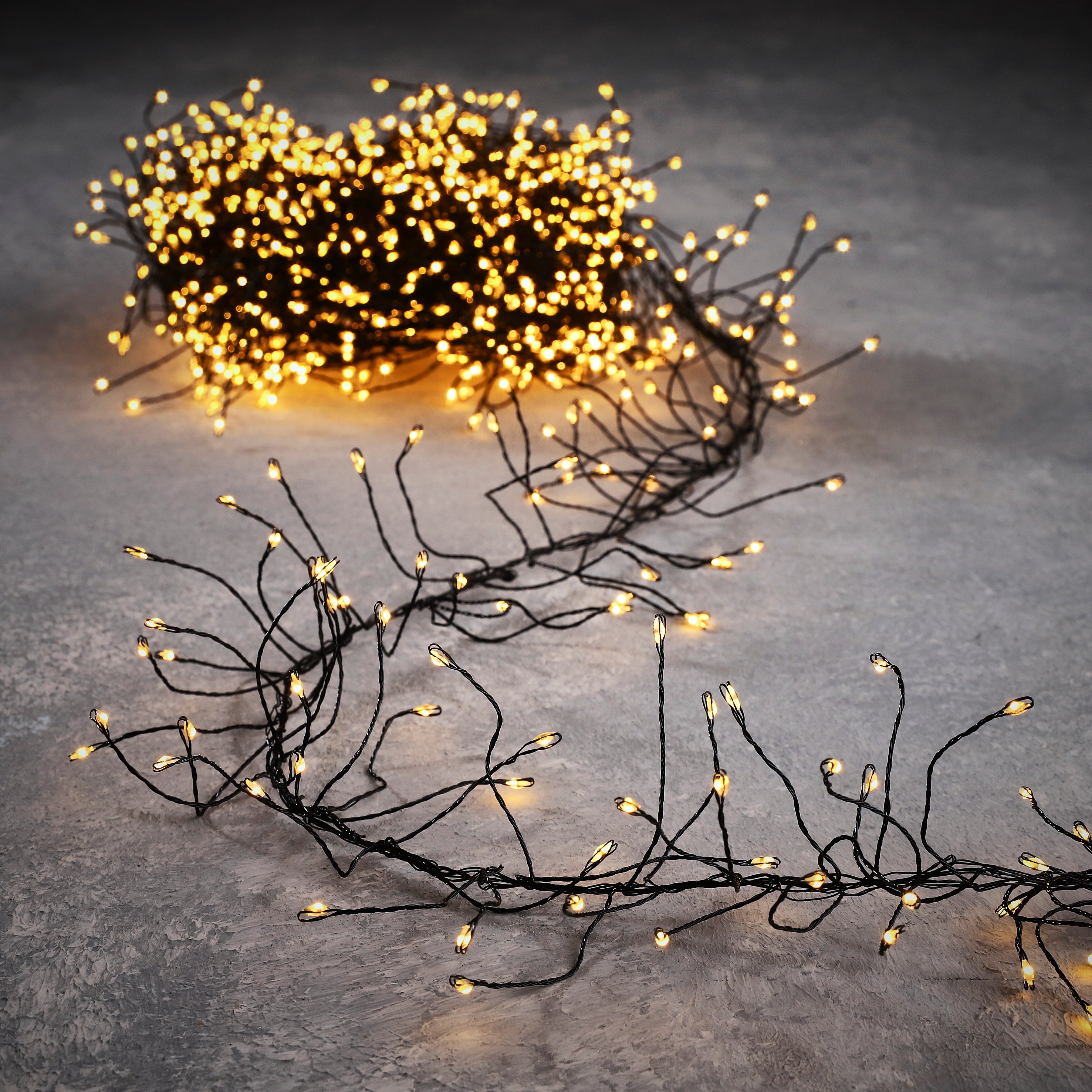 Luca Lighting Cluster Kerstverlichting - L900 cm - 1440 led - Zwart