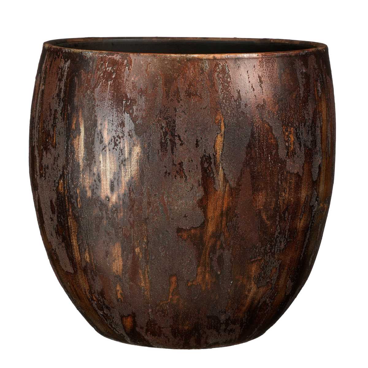 Mica Decorations Roel Bloempot - 34x34x34 cm - Terracotta - Roest