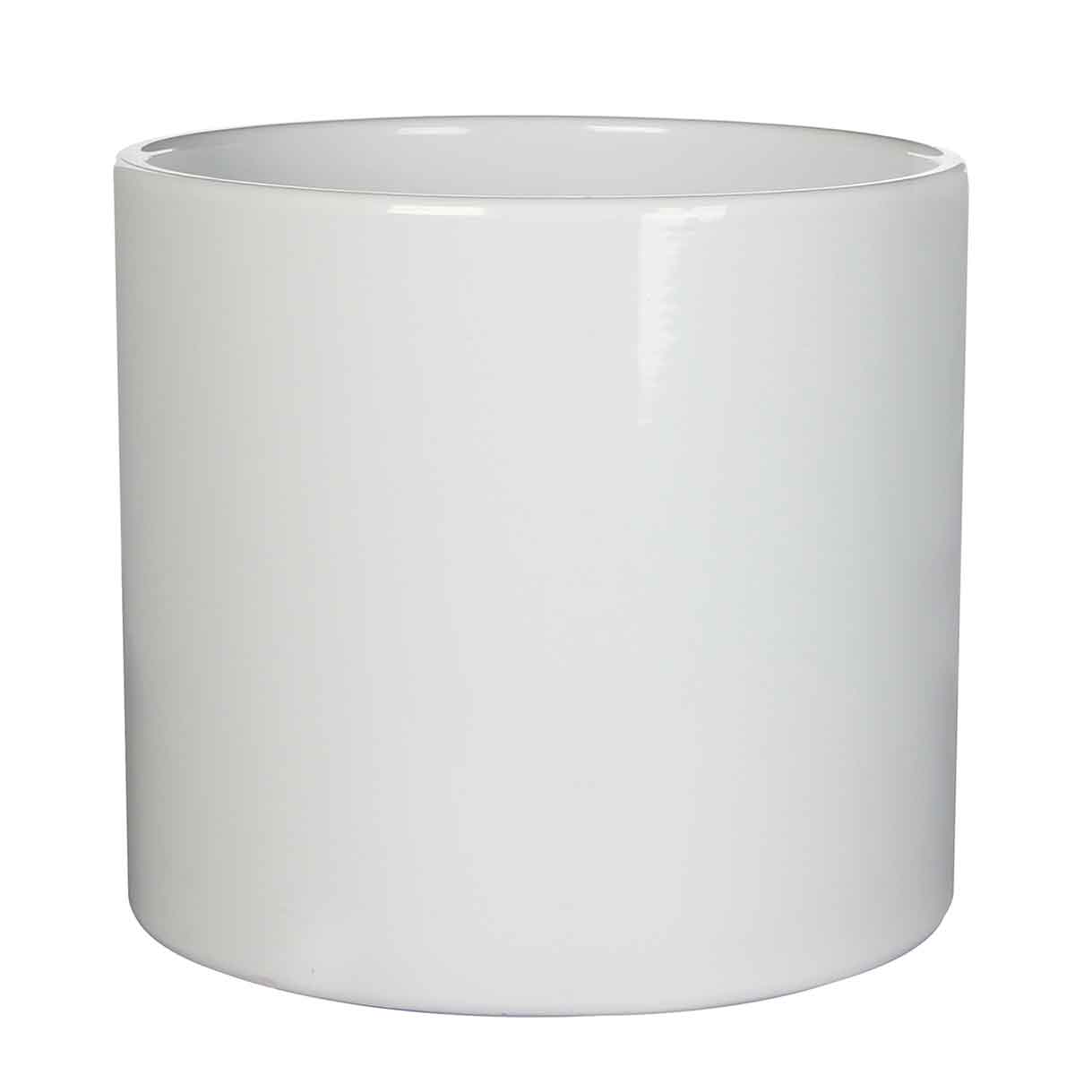 Mica Decorations Era Ronde Bloempot - H31 x Ø32 cm - Keramiek - Wit