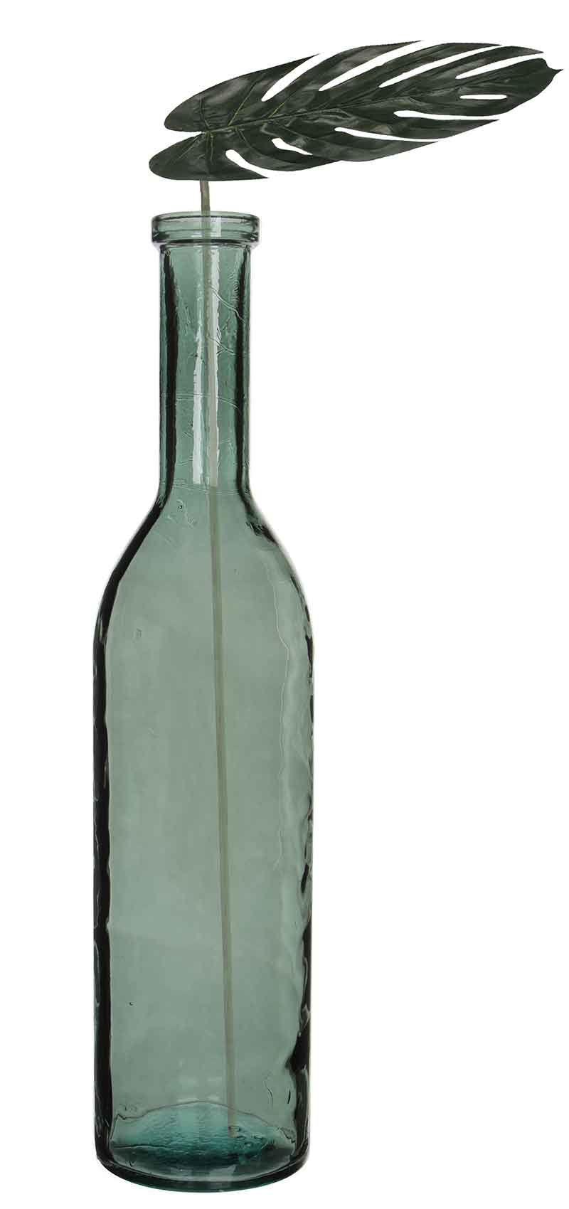 Mica Decorations fles rioja glas maat in cm: 100 x 21 groengrijs
