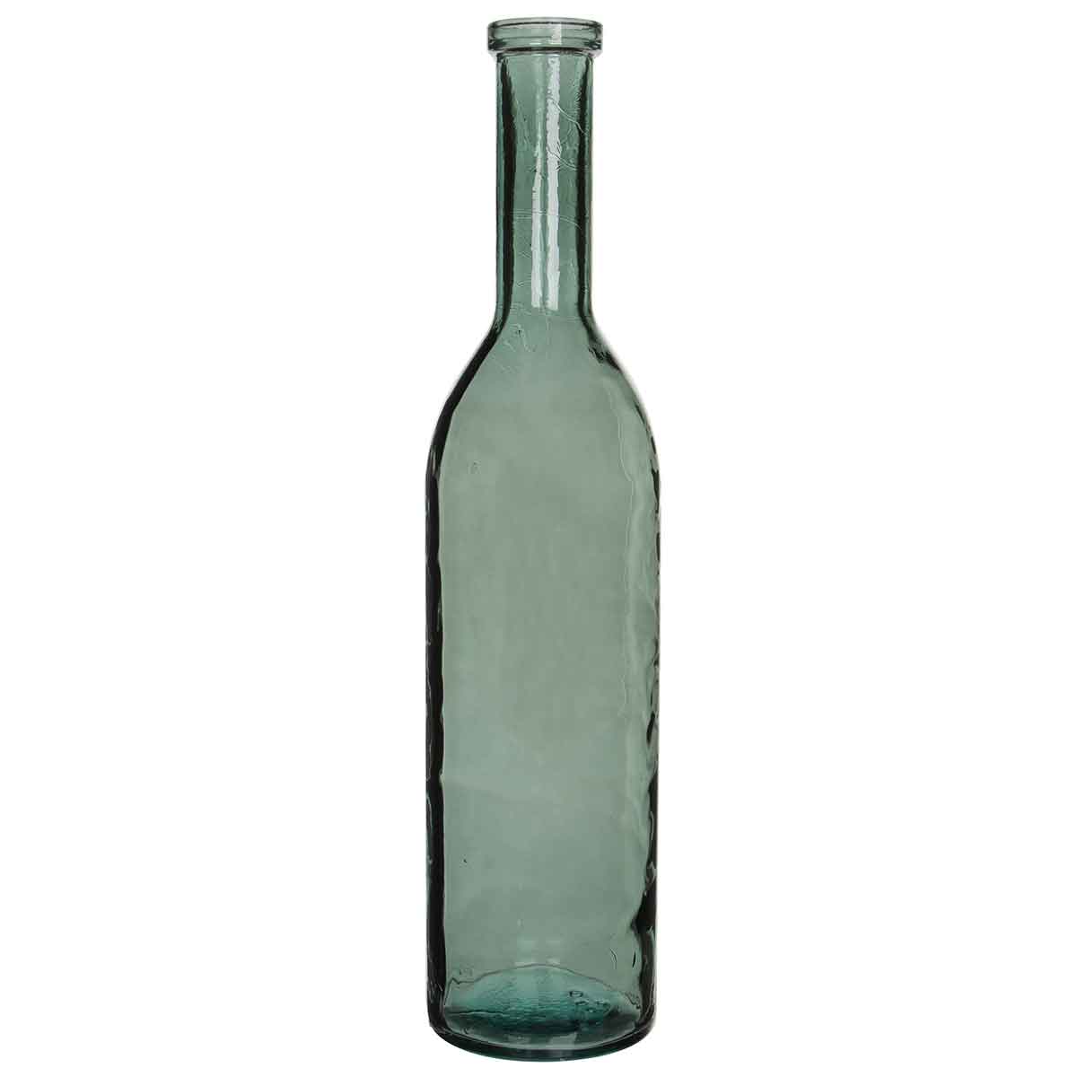 Mica Decorations fles rioja glas maat in cm: 100 x 21 groengrijs