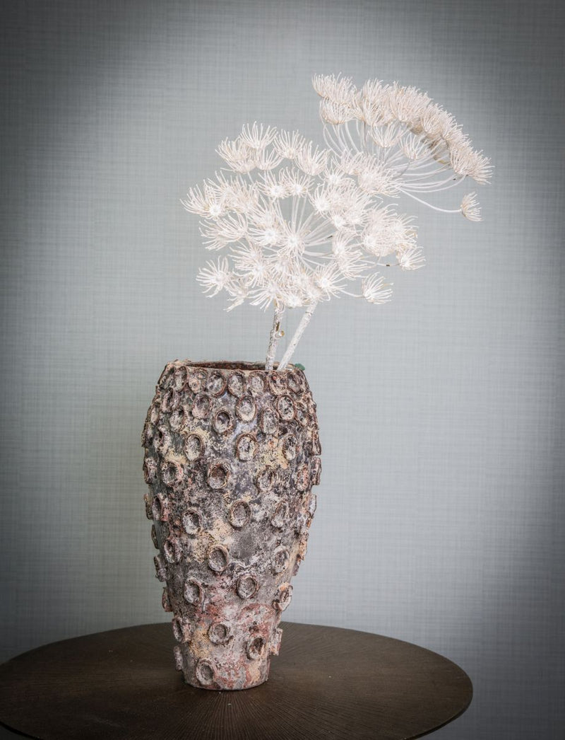 PTMD Twig Plant Allium Kunsttak - 10 x 15 x 54 cm - Wit