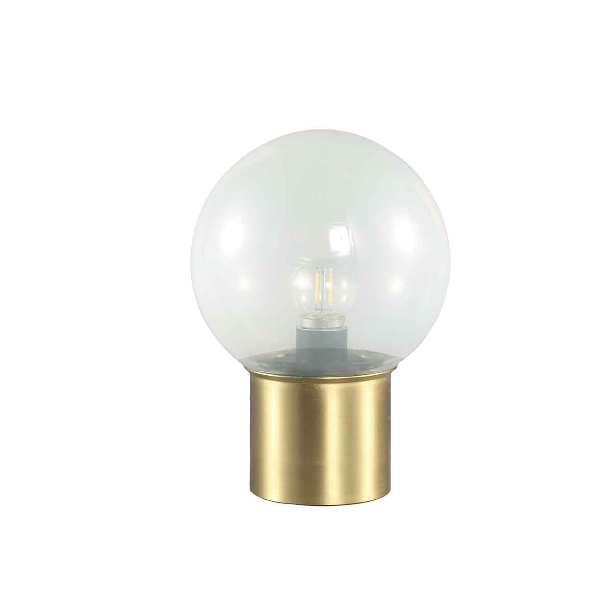 PTMD Bodin Tafellamp Bal LED - H21 x Ø15 cm - Glas - Wit