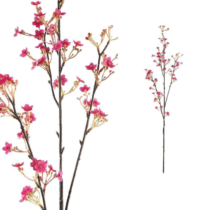 PTMD Garden Flower Osmanthus Kunsttak - 46 x 17 x 91 cm - Fuchsia