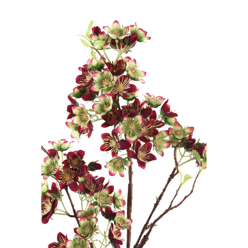 PTMD Garden Flower Bloemen Kunsttak - 47 x 27 x 92 cm - Fuchsia/Groen