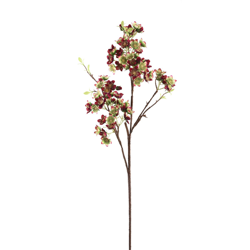 PTMD Garden Flower Bloemen Kunsttak - 47 x 27 x 92 cm - Fuchsia/Groen