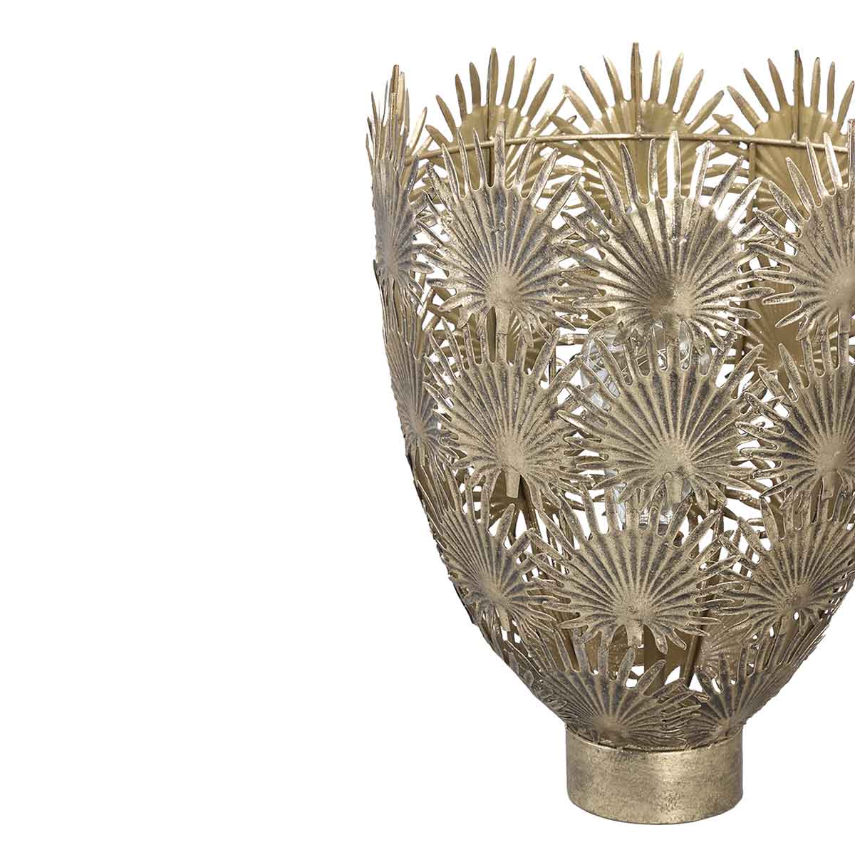 PTMD Marcella Ronde Tafellamp LED - H39 x Ø27 cm - Metaal - Goud