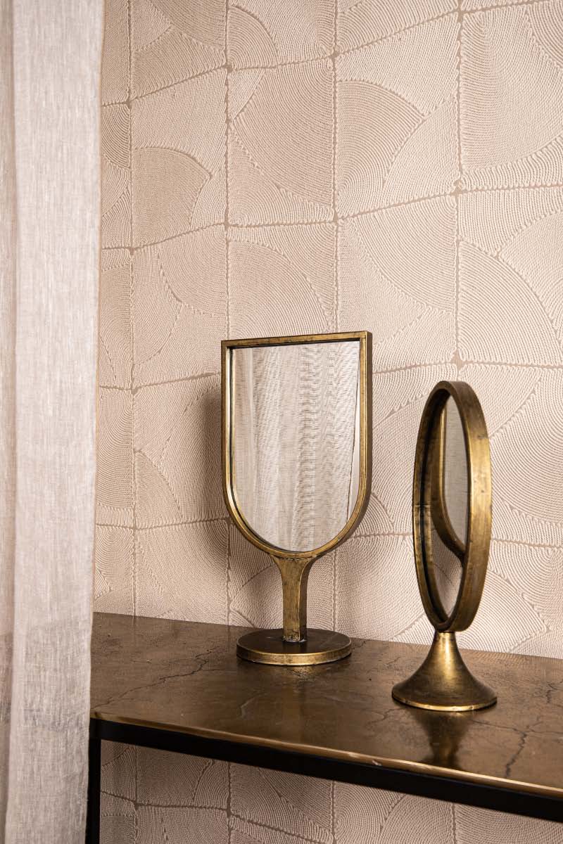 PTMD Melandi Tafelspiegel - 20,5 x 14,5 x 40 cm - Metaal - Goud