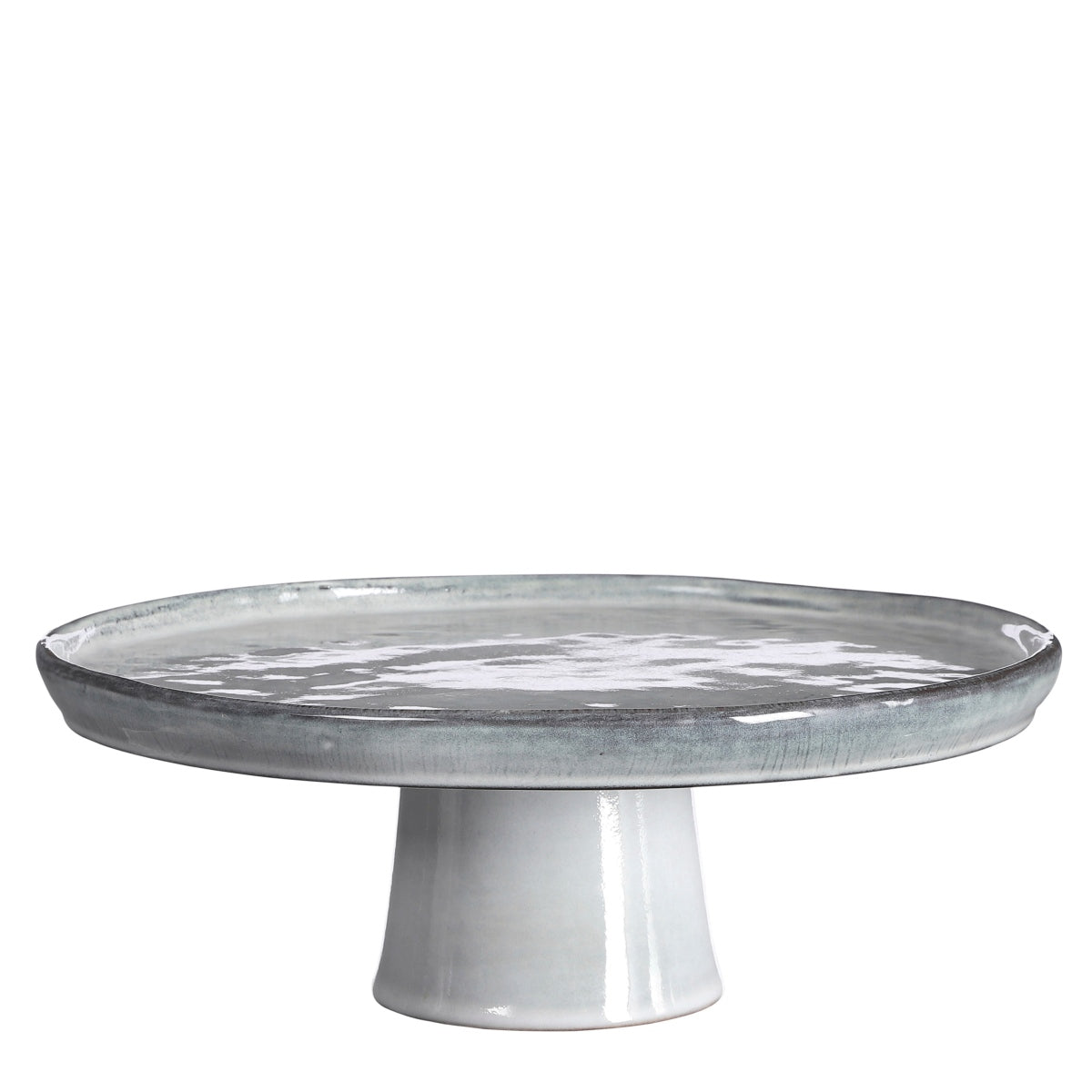 Mica Decorations Tabo Plateau - 27x27x10 cm - stoneware - Grijs