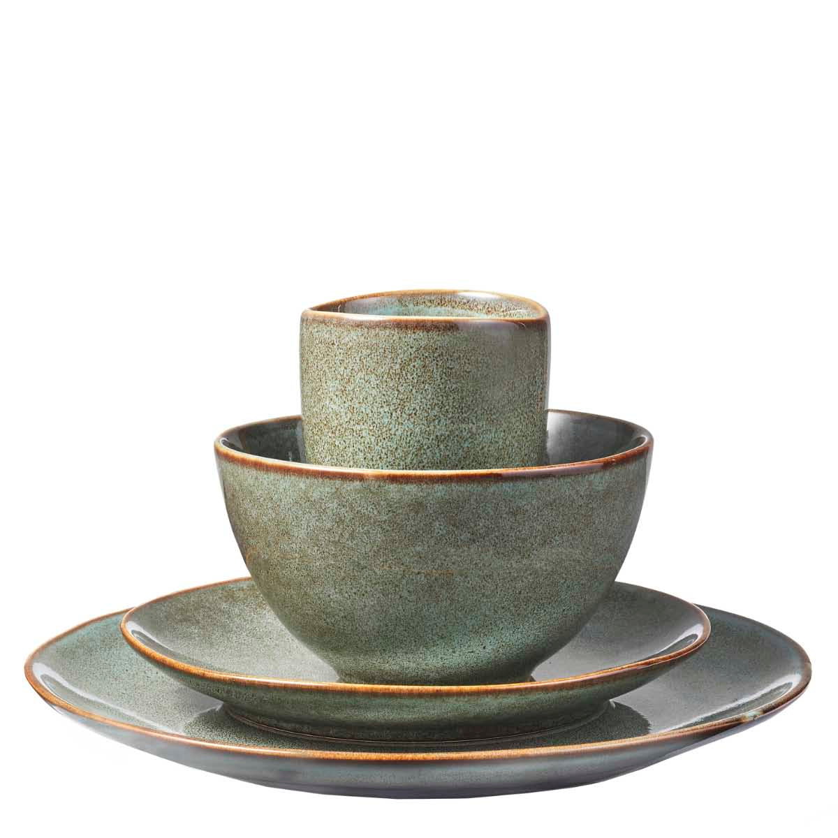 Mica Decorations Tabo Serviesset 4 Persoons - 16-delig - Groen