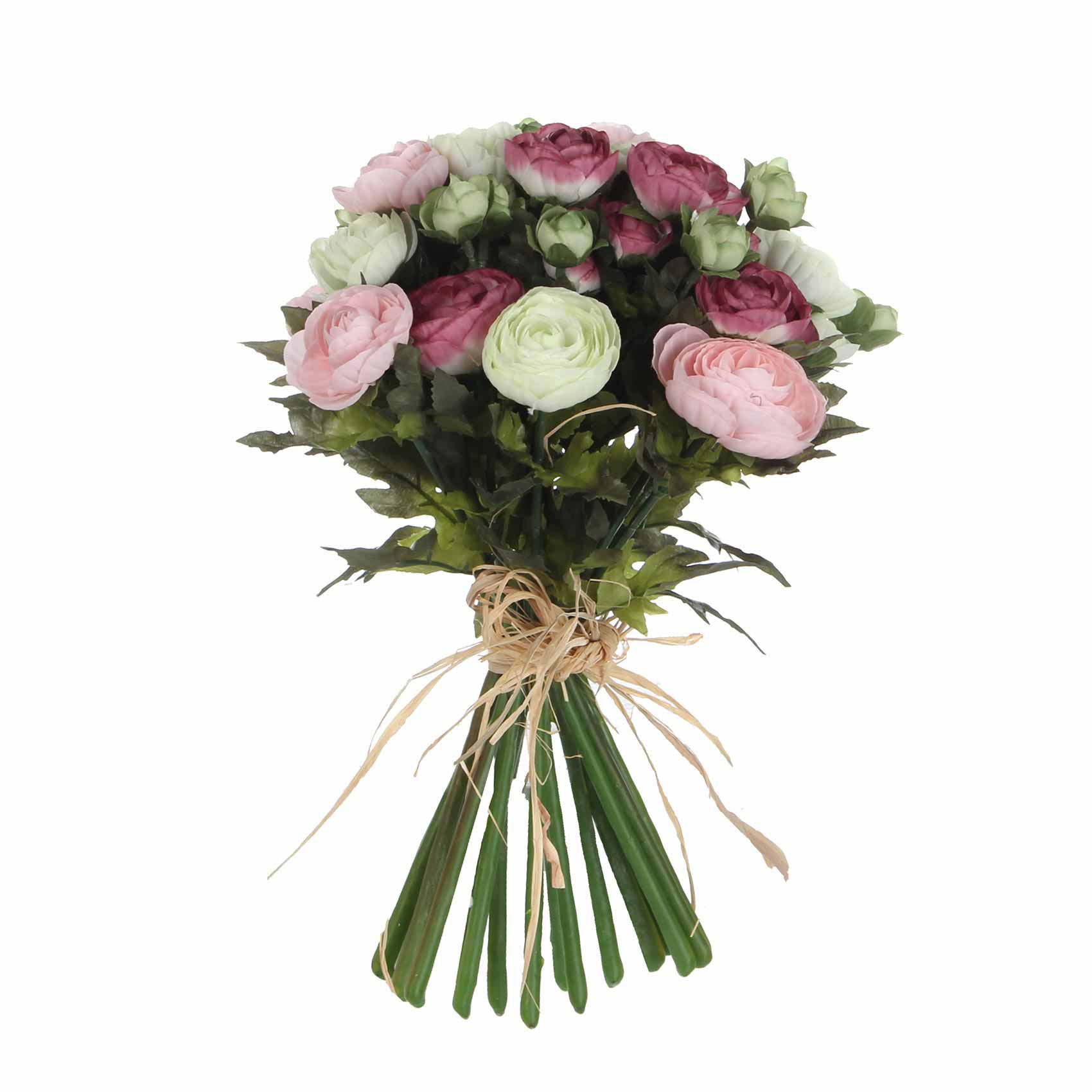 Mica Decorations ranonkel boeket maat in cm: 35 x 26 roze