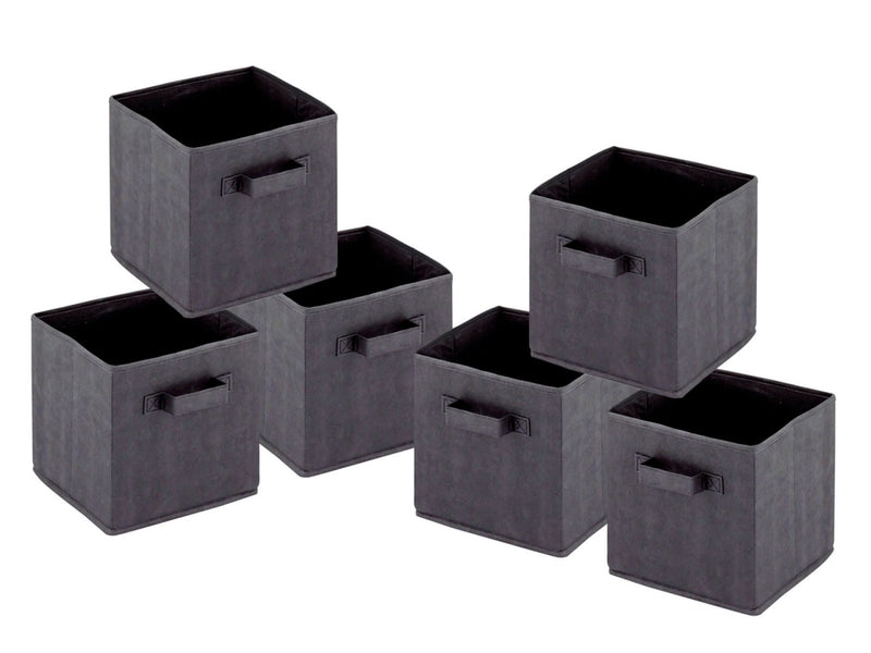 SVJ Opvouwbare Opbergbox Vierkant - 27x28x27 cm - Wit - Set van 6