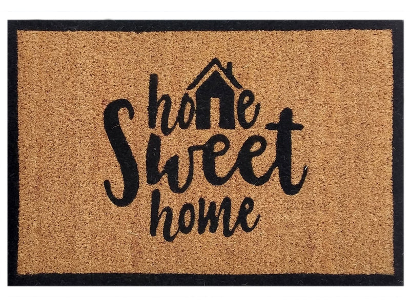 SVJ Deurmat ''Home Sweet Home'' - 40x60 cm - Bruin - Set van 10