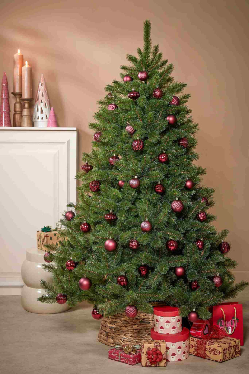 Triumph Tree Kunstkerstboom Forest frosted - 140x140x215 cm - PVC - Groen