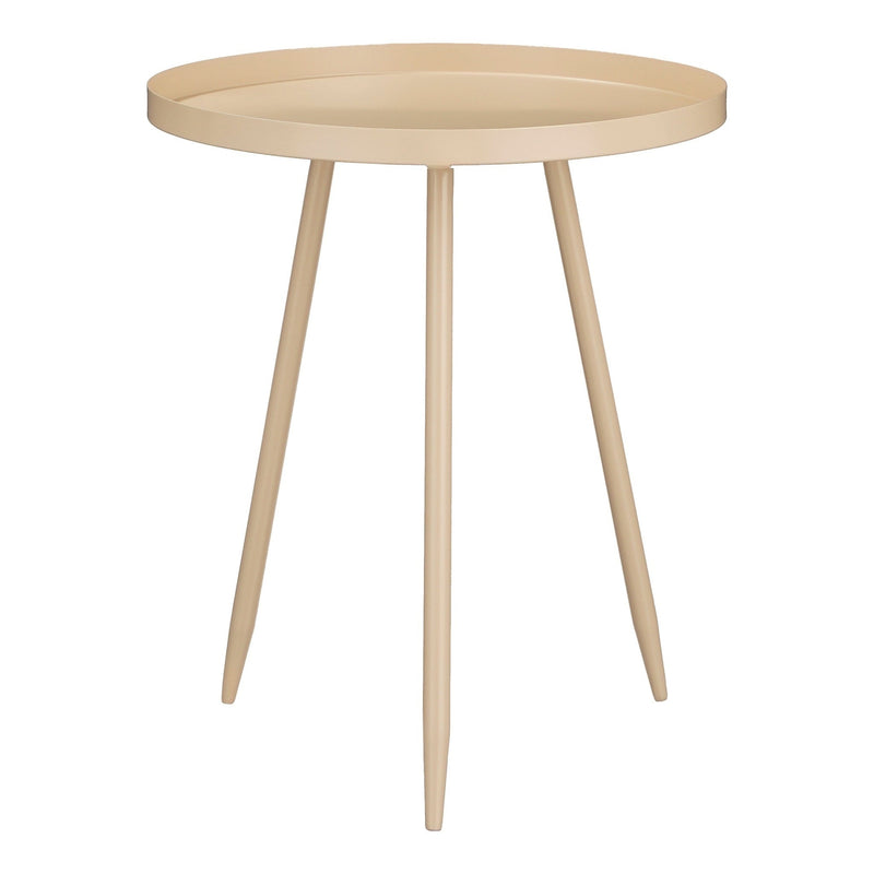 Mica Decorations Bijzettafel Flores - 42x42x49 cm - Ijzer - Beige