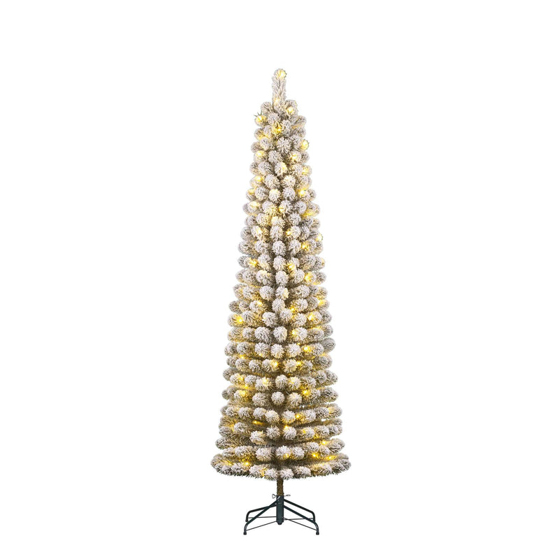 Black Box Kunstkerstboom Charlton - 56x56x215 cm - PVC - Bevroren Groen - 160LED