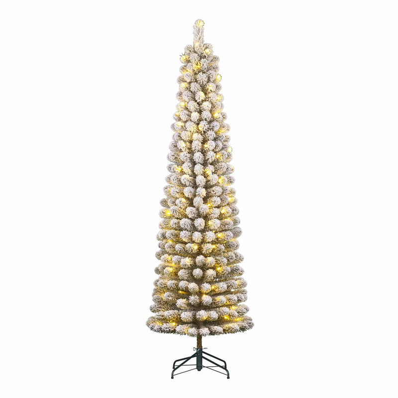 Black Box Kunstkerstboom Charlton - 63x63x260 cm - PVC/Hardnaald - Bevroren Groen - 230LED