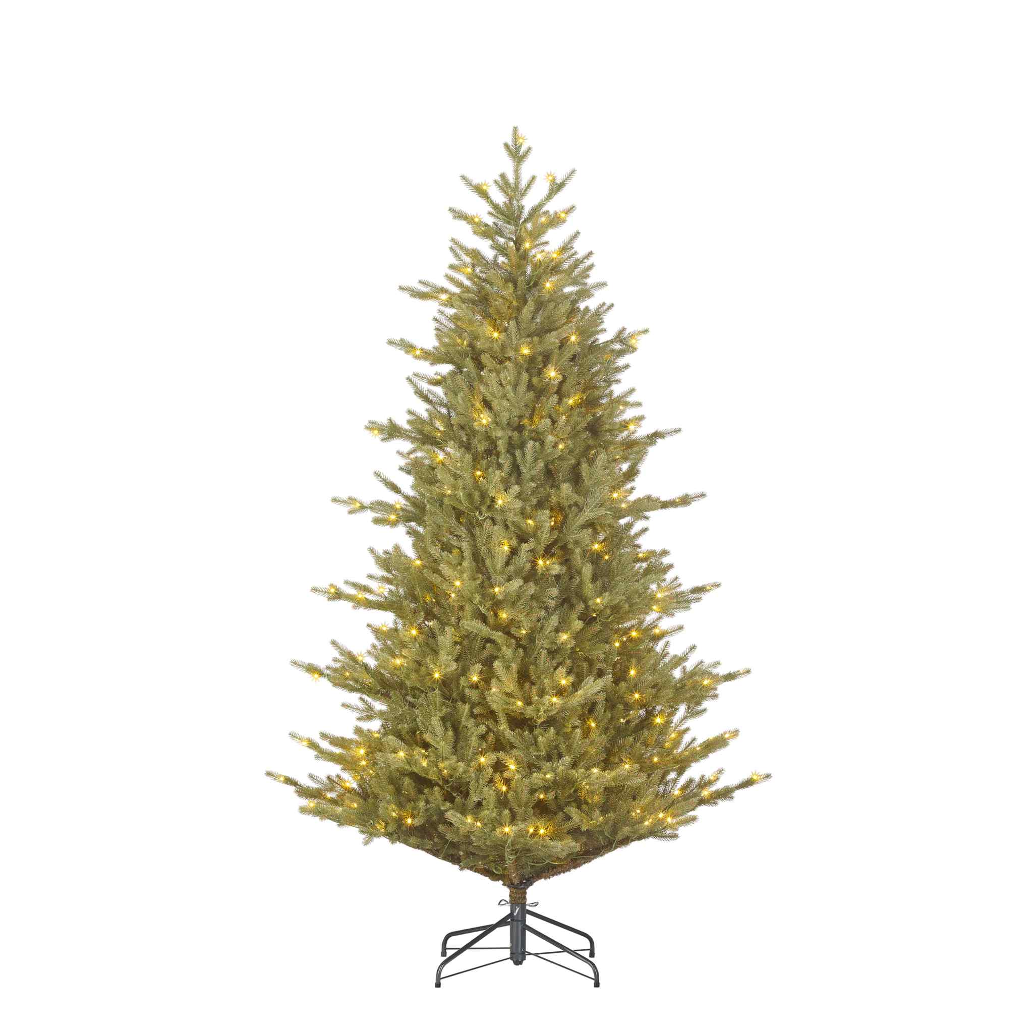 Black Box Kunstkerstboom Meran - 137x137x215 cm - Polyethyleen - Groen - 386LED
