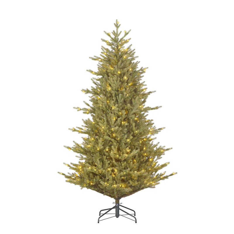 Black Box Kunstkerstboom Meran - 137x137x230 cm - Polyethyleen - Groen - 422LED