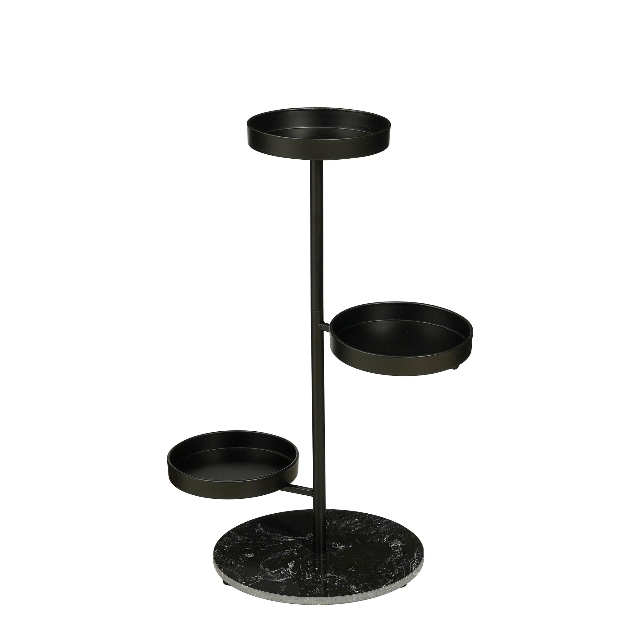 Mica Decorations Plantenstandaard Brutus - 48x20x68 cm - Ijzer - Zwart