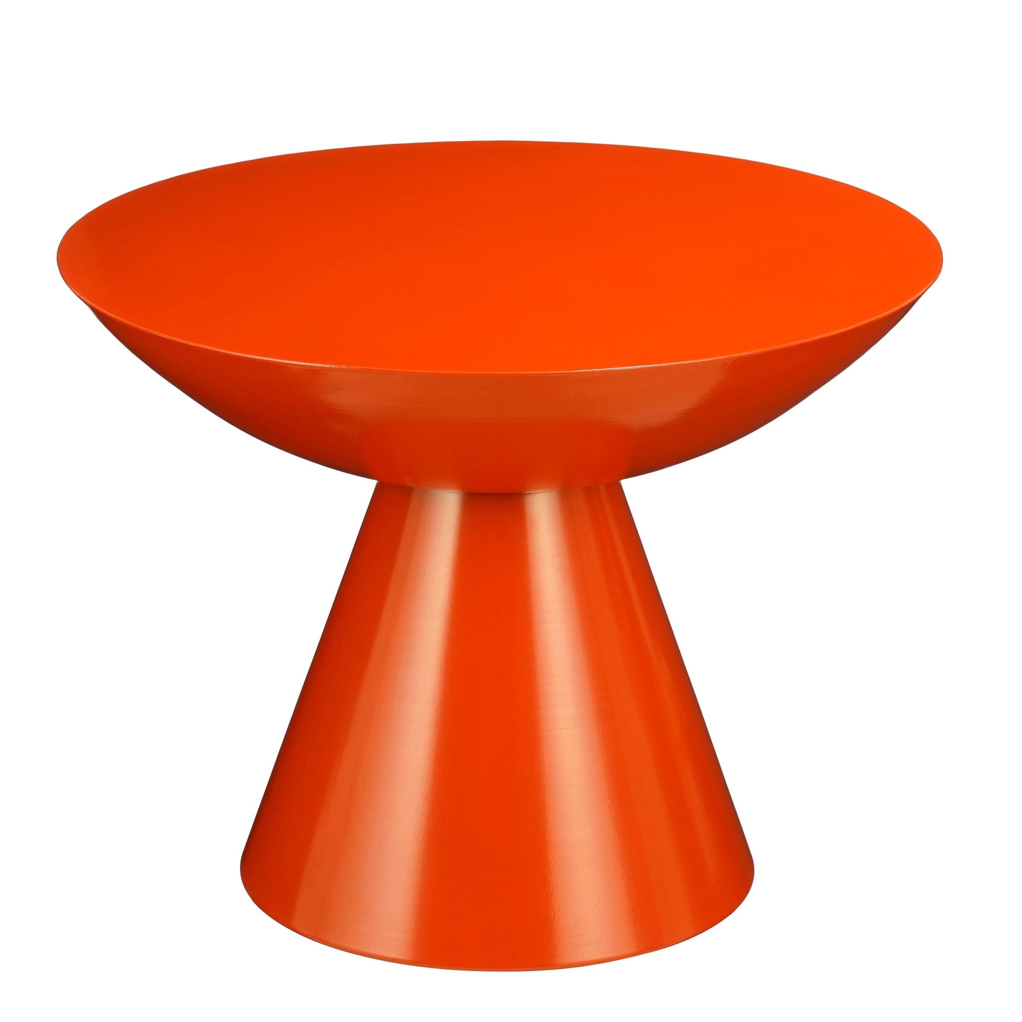 Mica Decorations Salontafel Celise - 59x59x44 cm - Ijzer - Oranje