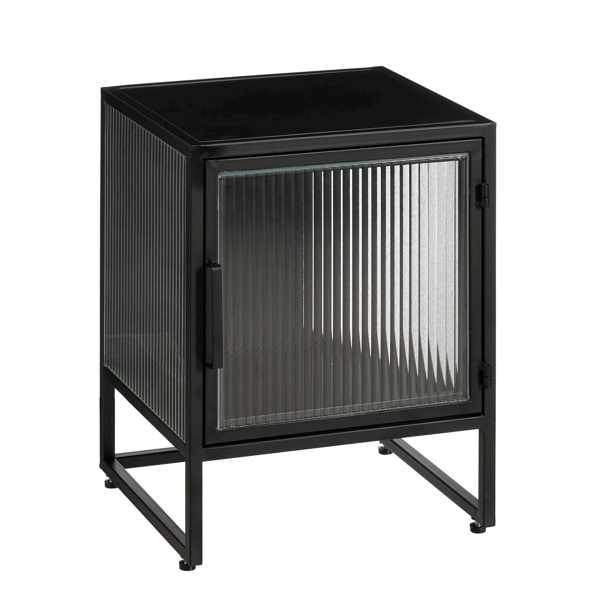 Mica Decorations Kast Clifton - 38x35x50 cm - Ijzer - Zwart