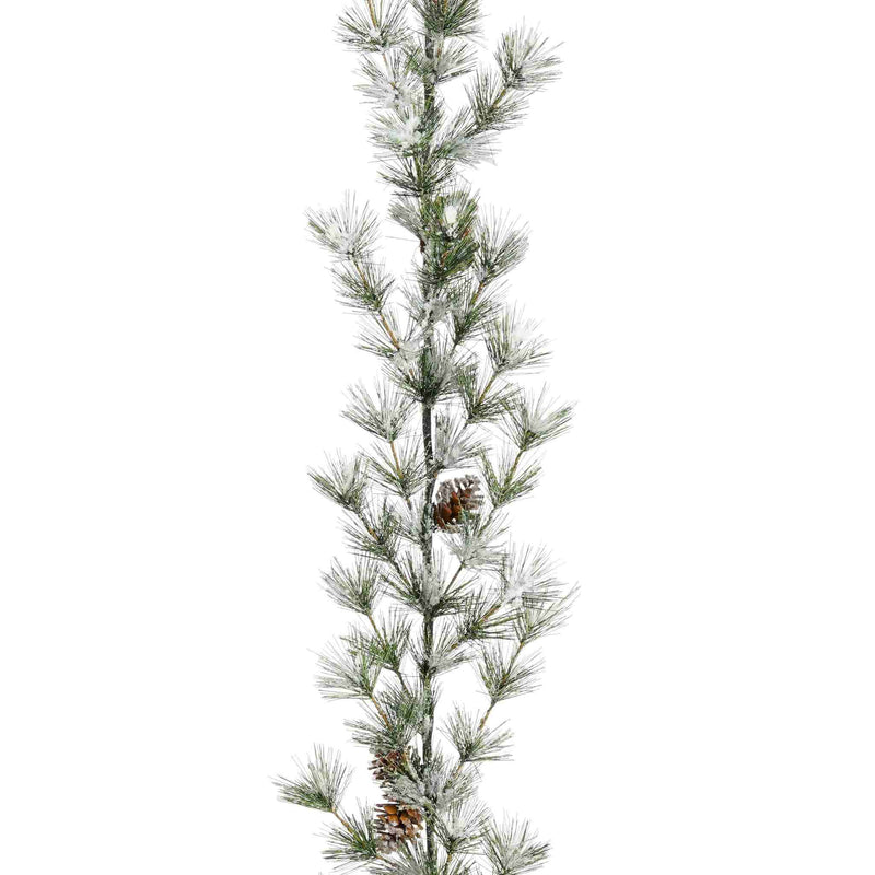 Mica Decorations Kerstslinger Pine - 188x18x8 cm - PVC - Bevroren Groen