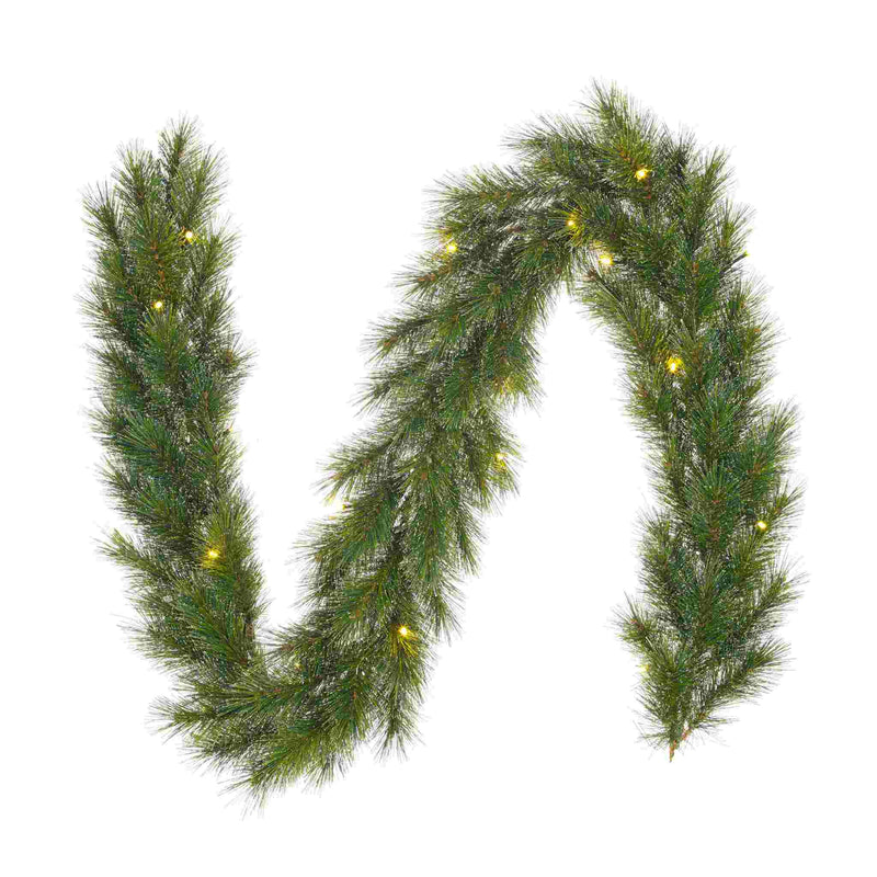 Black Box Kerstslinger Glendon - 270x25x25 cm - Hardnaald - Warm Wit - Set van 2