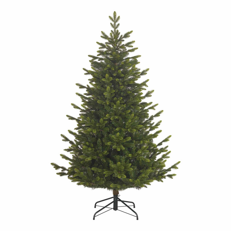 Black Box Kunstkerstboom Burton - 140x140x215 cm - PVC/Polyethyleen - Groen