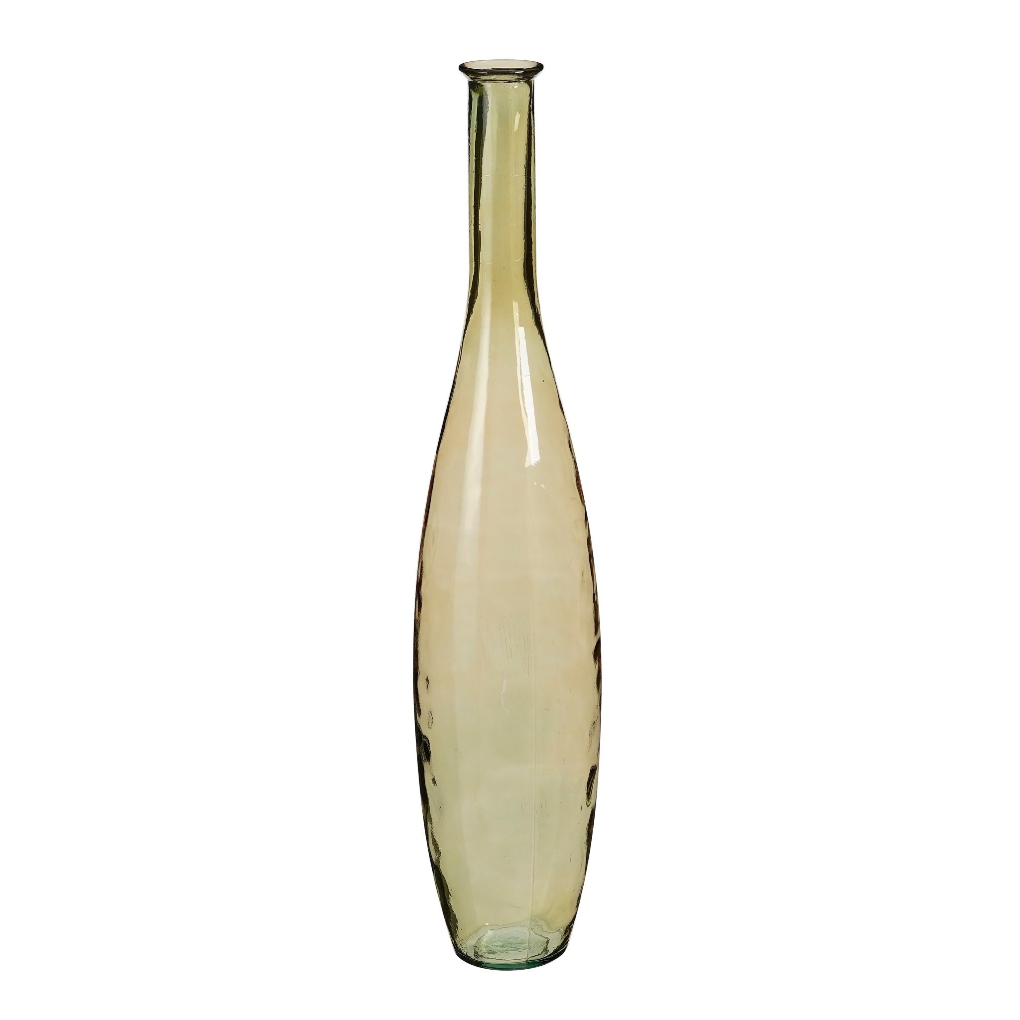 Mica Decorations Vaas Kyara - 20x20x100 cm - Gerecycled glas - Beige