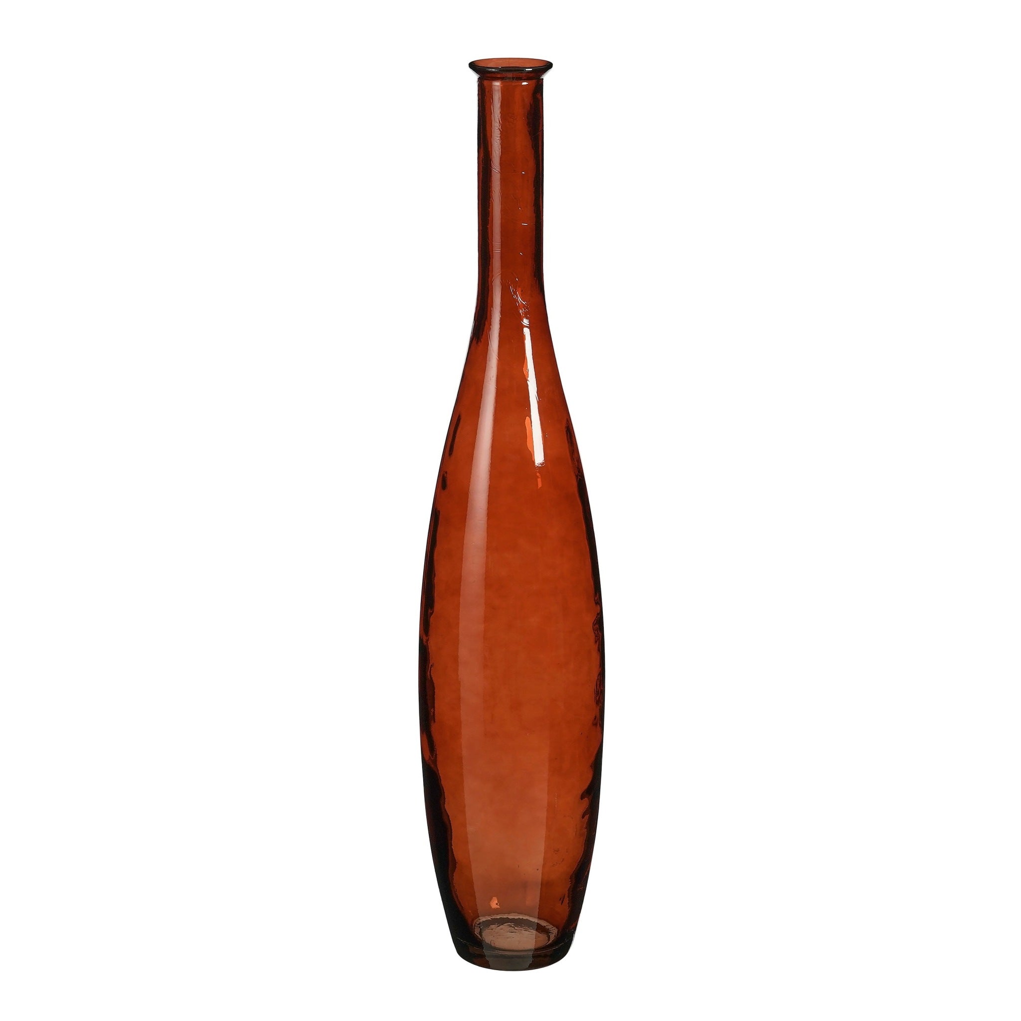 Mica Decorations Vaas Kyara - 20x20x100 cm - Gerecycled glas - Roest